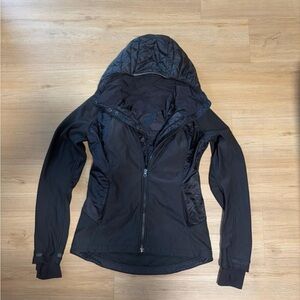 Black Women's Hooded Softshell Jacket